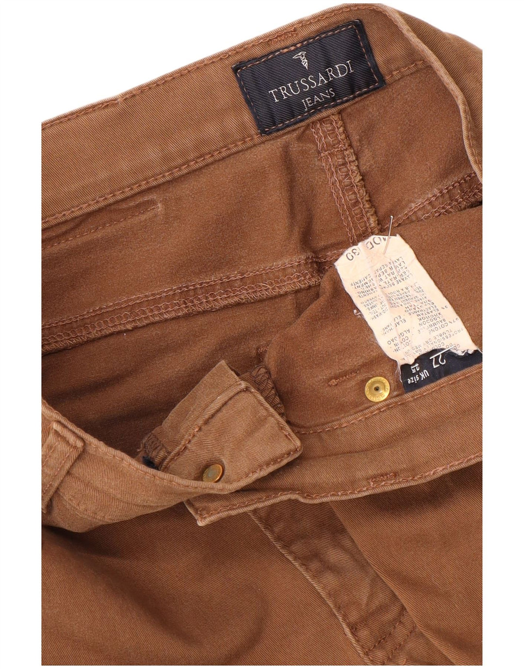 Pantaloni Casual Slim Donna Trussardi W25 L27 Marrone