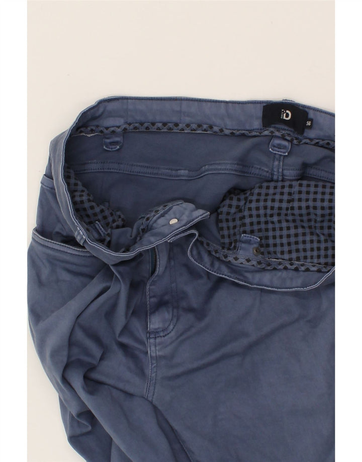 DACK'S Mens Slim Casual Trousers 3XL W38 L32 Blue Cotton Vintage Dack's and Second-Hand Dack's from Messina Hembry 