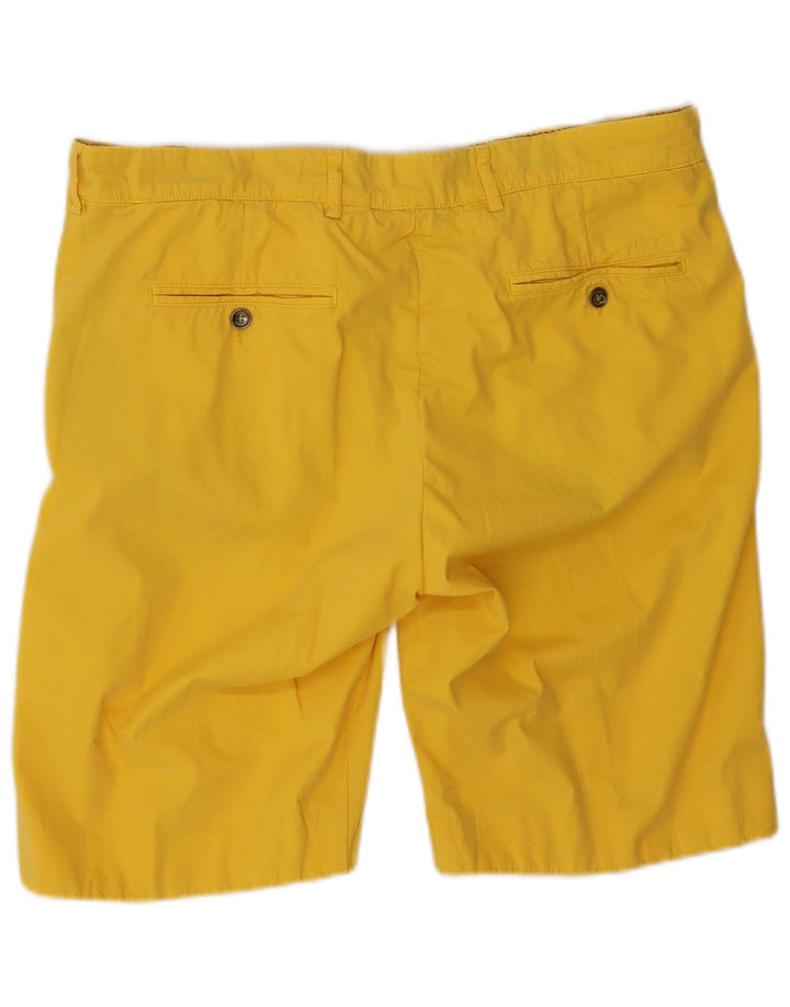 Pantaloncini chino da uomo 40Weft W36 grandi in cotone giallo
