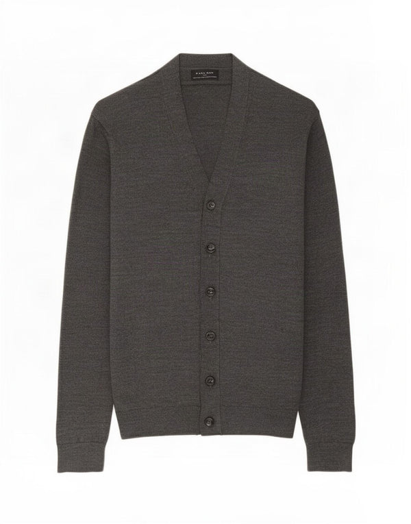 Zara Mens Cardigan Sweater Large Grey
