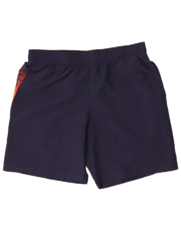 Pantaloncini sportivi con grafica da ragazzo Under Armour 13-14 anni XL Blu navy Colourblock