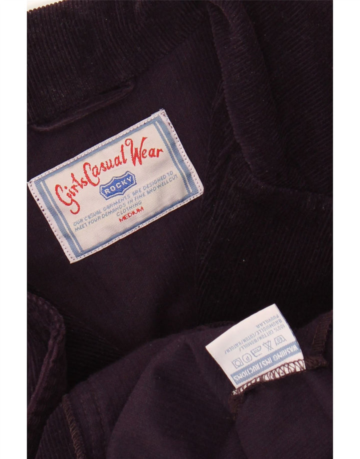 Giacca blazer da donna in velluto a coste a 5 bottoni ROCKY UK 14 cotone viola medio