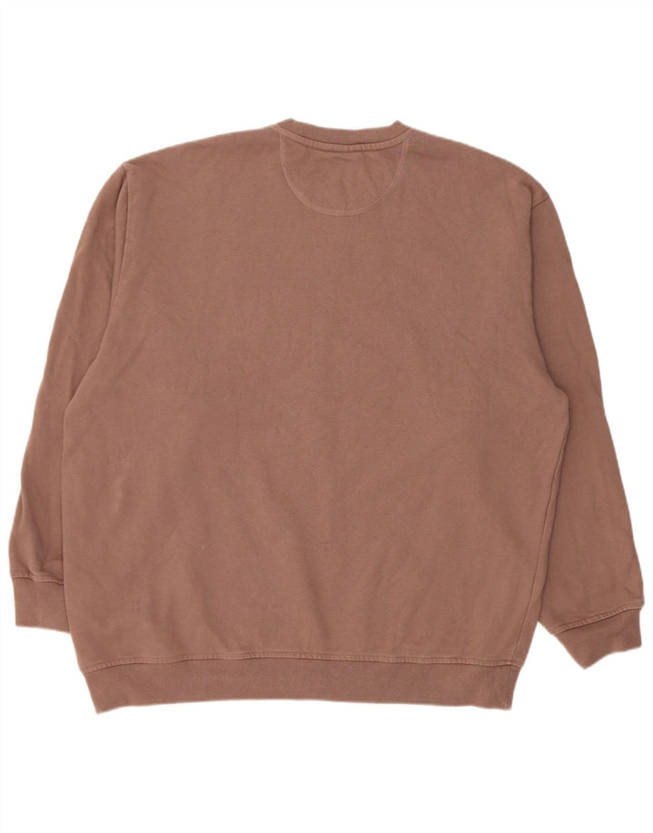 Felpa oversize da donna Adidas maglione UK 8/10 piccolo cotone marrone