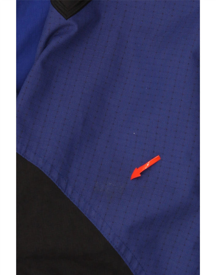 Helly Hansen Giacca antipioggia grafica da uomo UK 40 Large Blu Colourblock Nylon