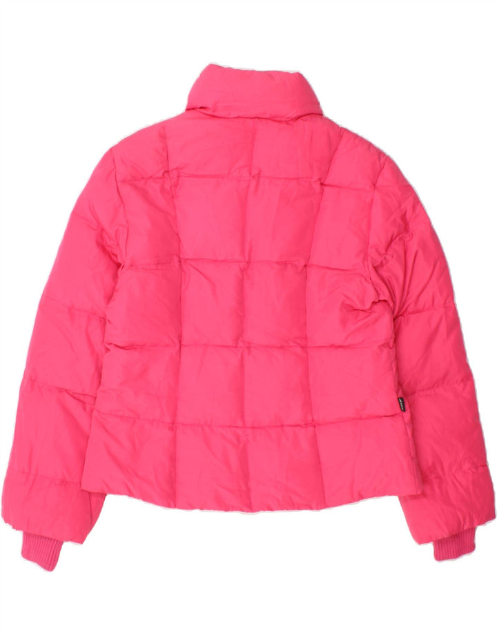 MOSCHINO Womens Padded Jacket UK 14 Medium Pink Polyester Vintage Moschino and Second-Hand Moschino from Messina Hembry 