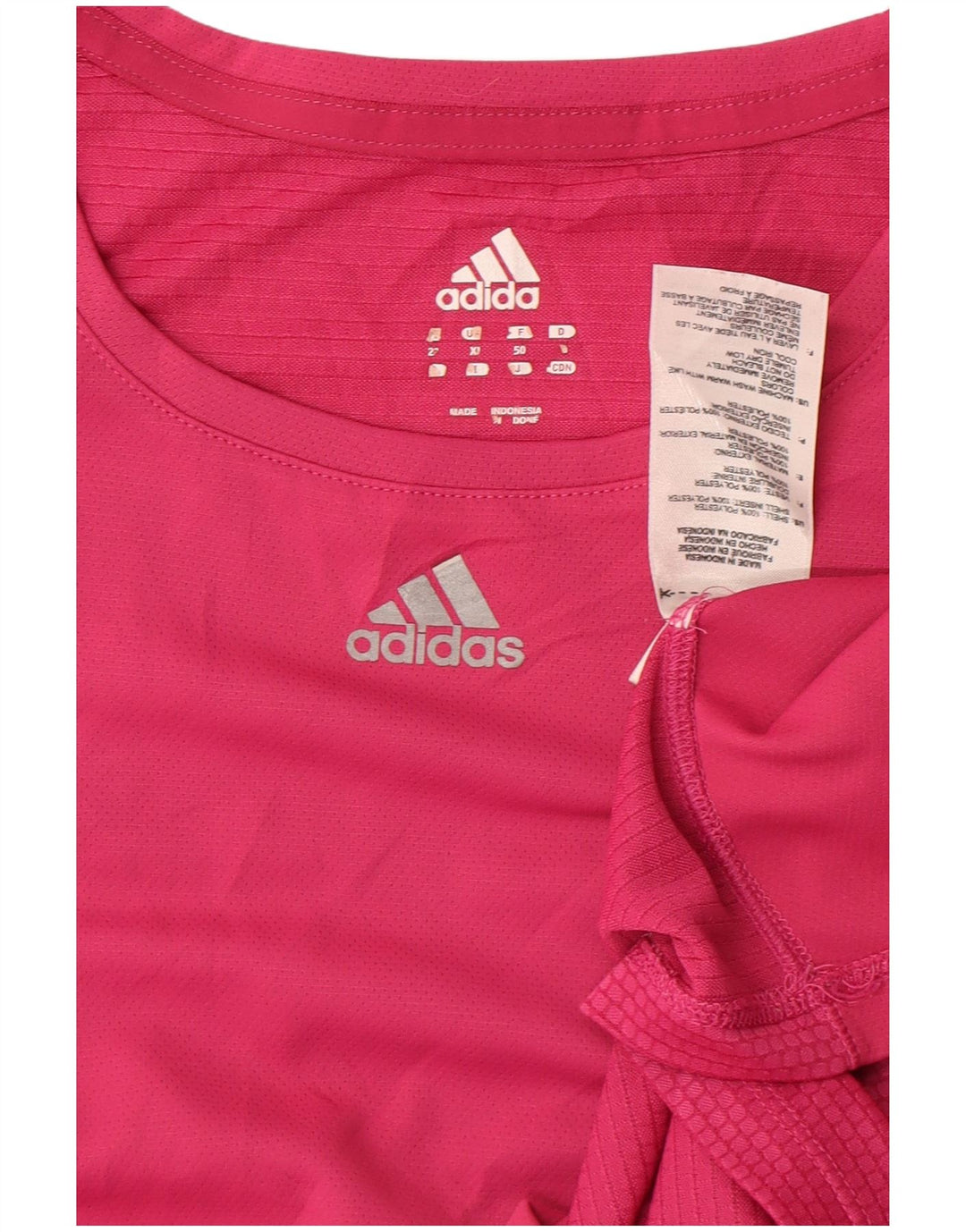 Maglietta da donna Adidas Top UK 18 XL poliestere rosa