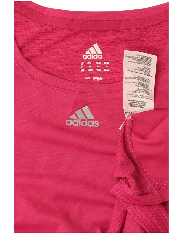 Maglietta da donna Adidas Top UK 18 XL poliestere rosa