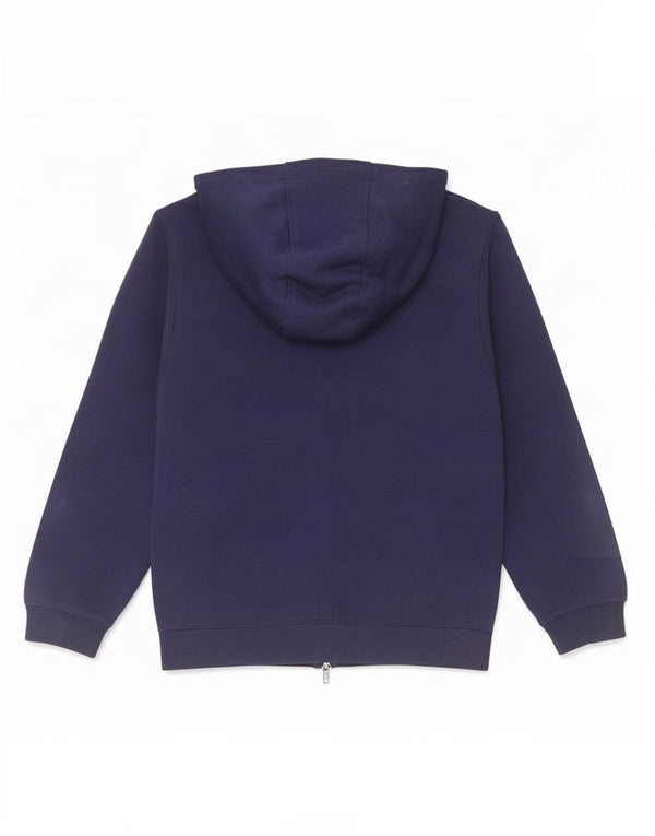 Nike Boys Zip Hoodie Sweater 12-13 Years Large Navy Blue Cotton