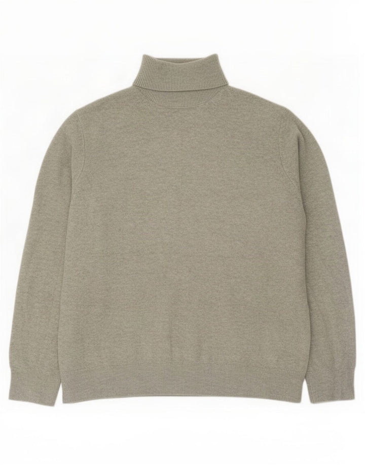 Maglione maglione a collo alto da donna Marks & Spencer UK 14 Verde medio