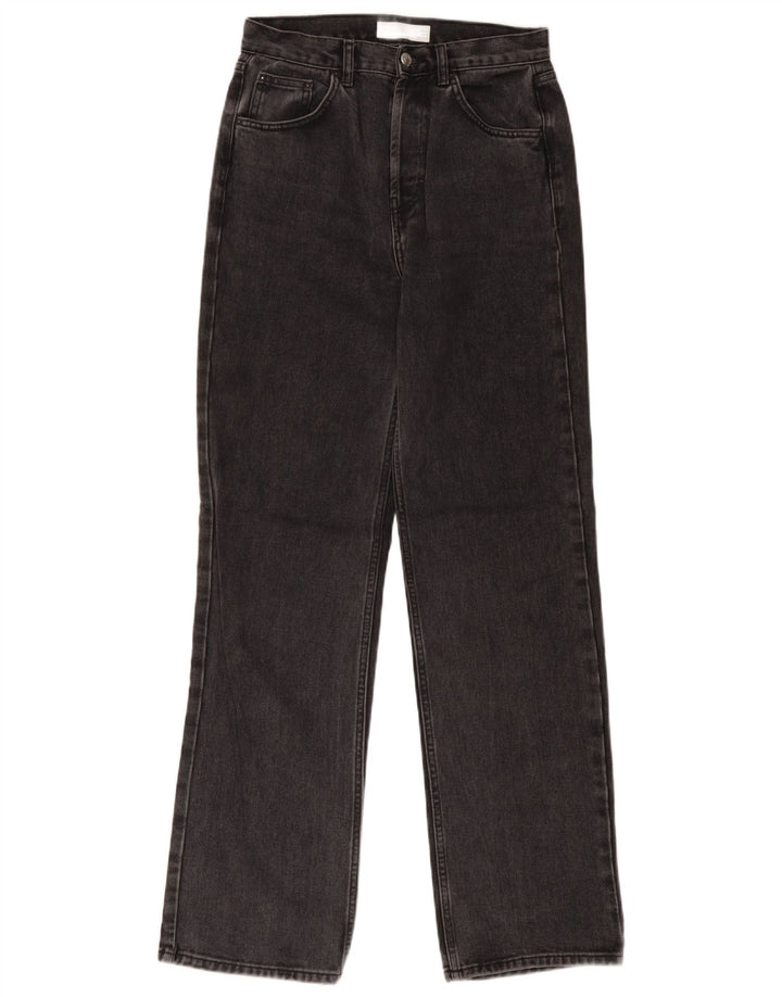 Jeans dritti da donna Topshop W28 L32 cotone grigio