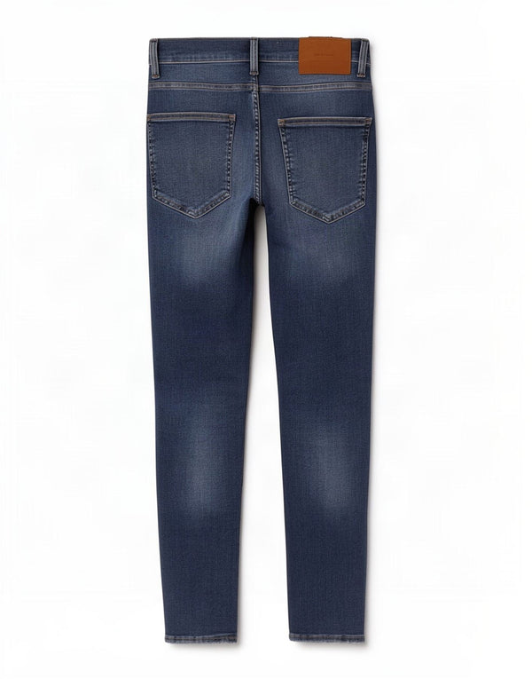 Jeans skinny da uomo Zara EU 42 Large W32 L28 Cotone blu
