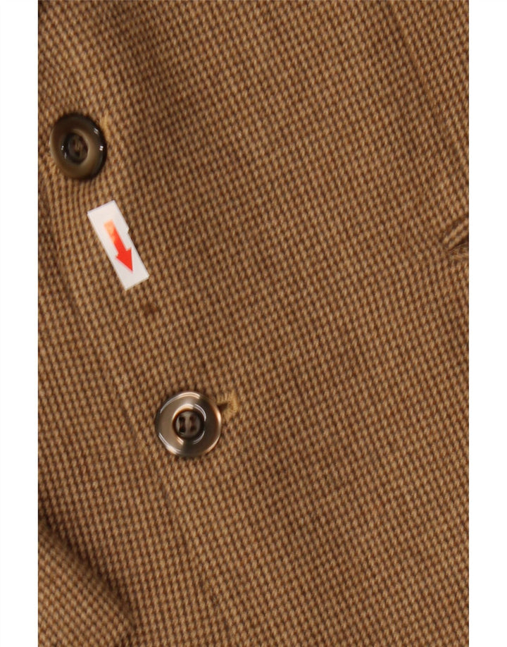 Abito vintage da uomo a 2 bottoni e 2 pezzi IT 48 medio W32 L28 marrone