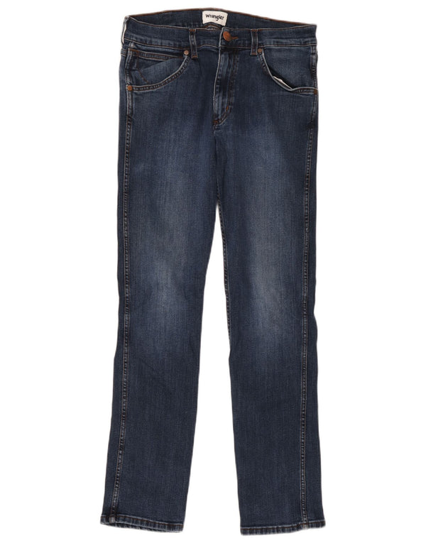 Wrangler Uomo Greensboro Slim Jeans W30 L30 Blu Navy Cotone