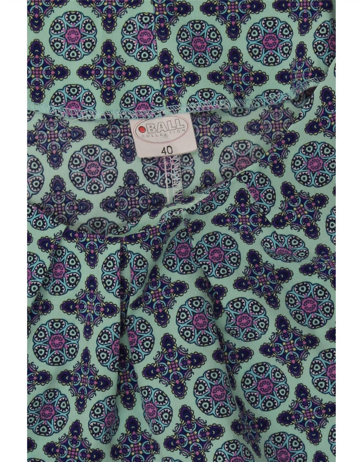 VINTAGE Womens Blouse Top IT 40 Small Blue Paisley Polyester Vintage Vintage and Second-Hand Vintage from Messina Hembry 