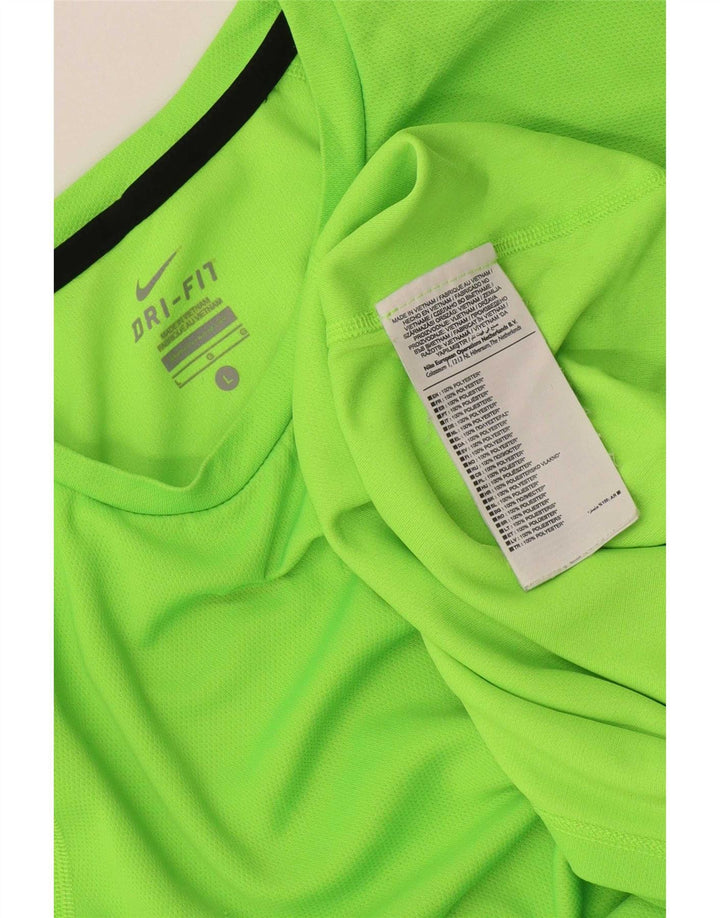 T-shirt Nike Dri Fit da uomo, grande, in poliestere verde