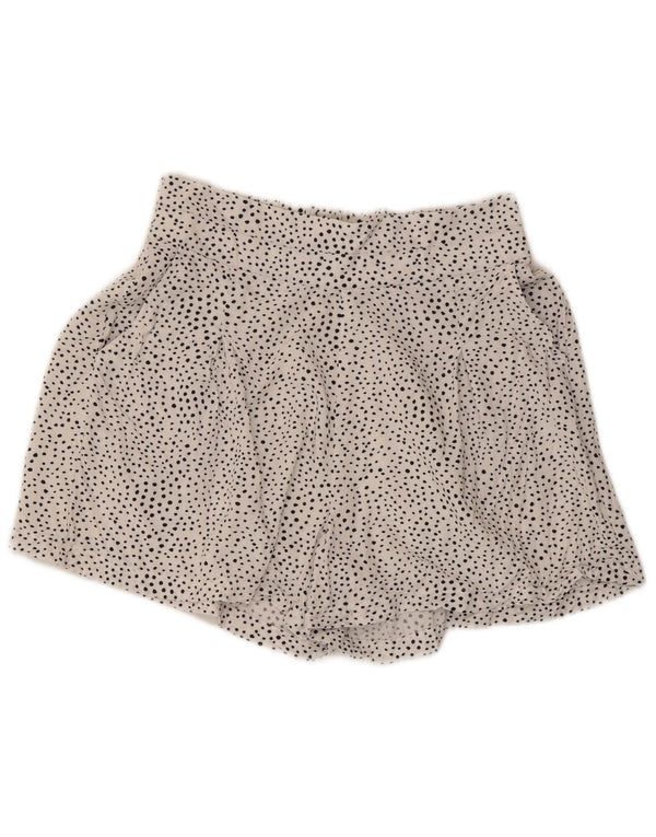 Pantaloncini Marks & Spencer da donna UK 8 Small W26 viscosa maculata bianca