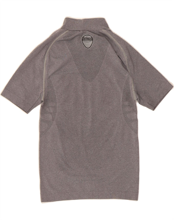 NIKE Boys Dri Fit T-Shirt Top 10-11 Years Grey Nylon Vintage Nike and Second-Hand Nike from Messina Hembry 