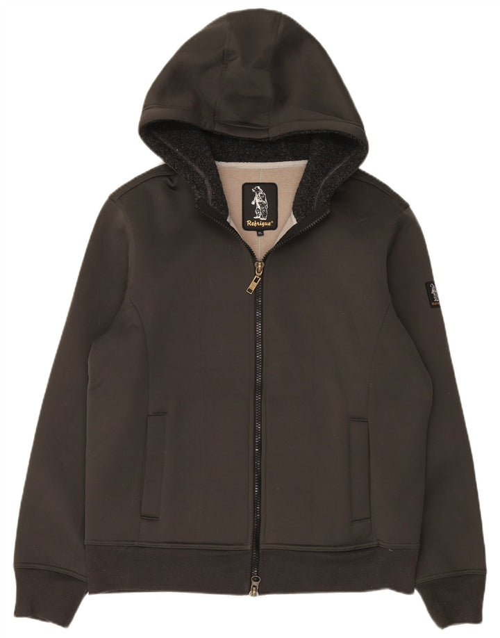 Felpa con cappuccio e zip da uomo Refrigue XL verde