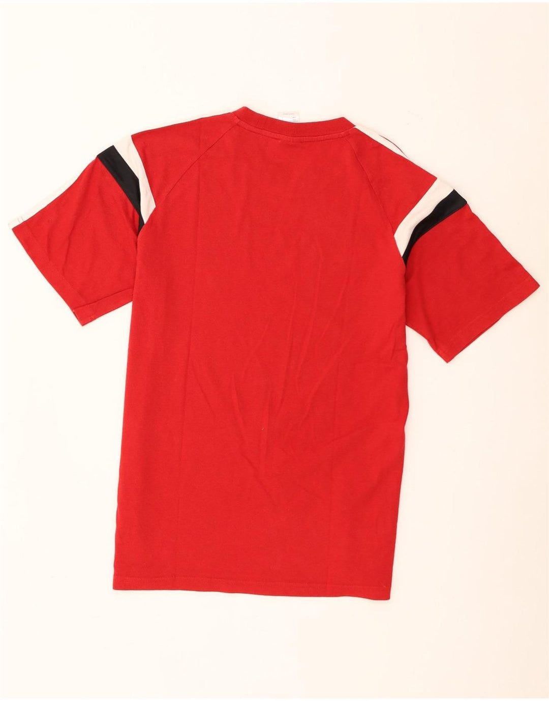 T-shirt grafica da uomo Adidas Top in cotone color block rosso medio