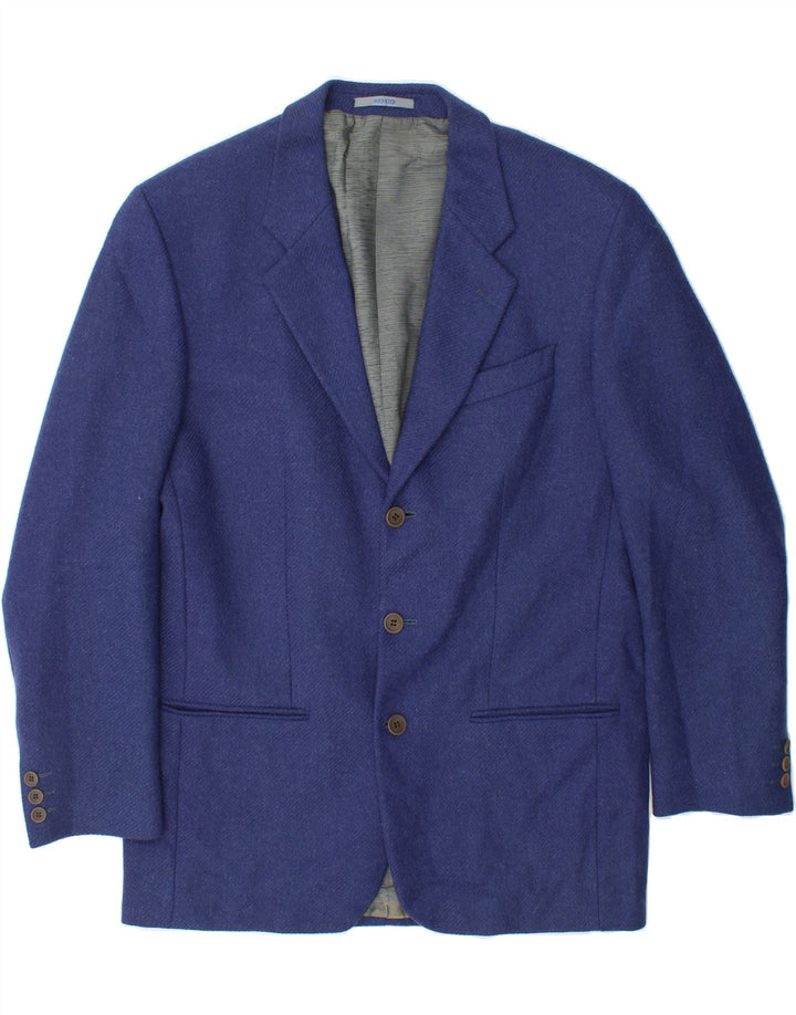 KENZO Mens 3 Button Blazer Jacket IT 52 XL Blue Wool Vintage Kenzo and Second-Hand Kenzo from Messina Hembry 