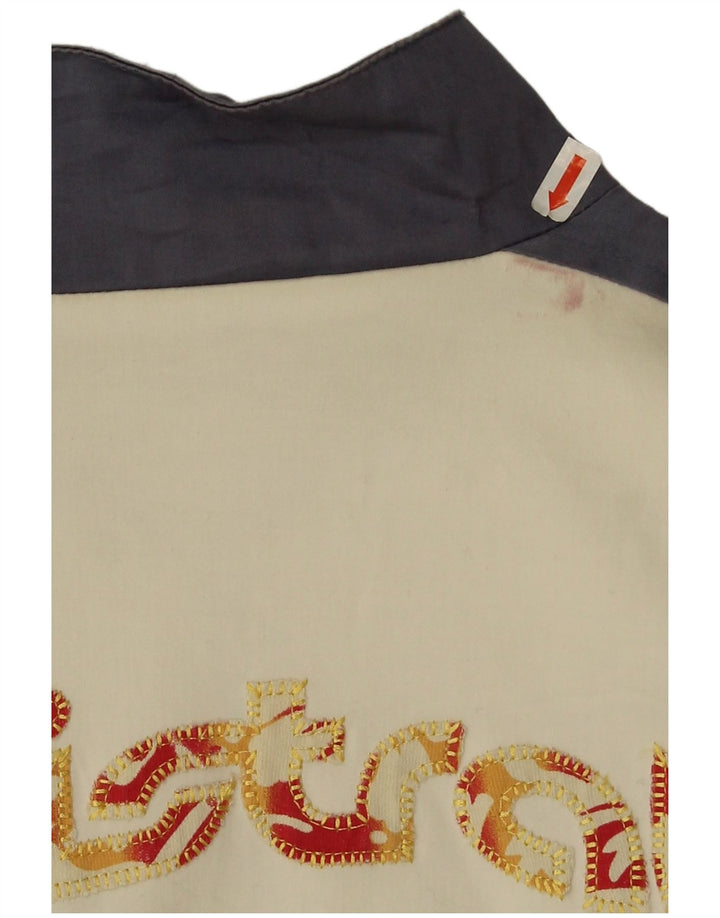 Giacca da ginnastica da donna con grafica Mistral UK 14 Large White Colourblock