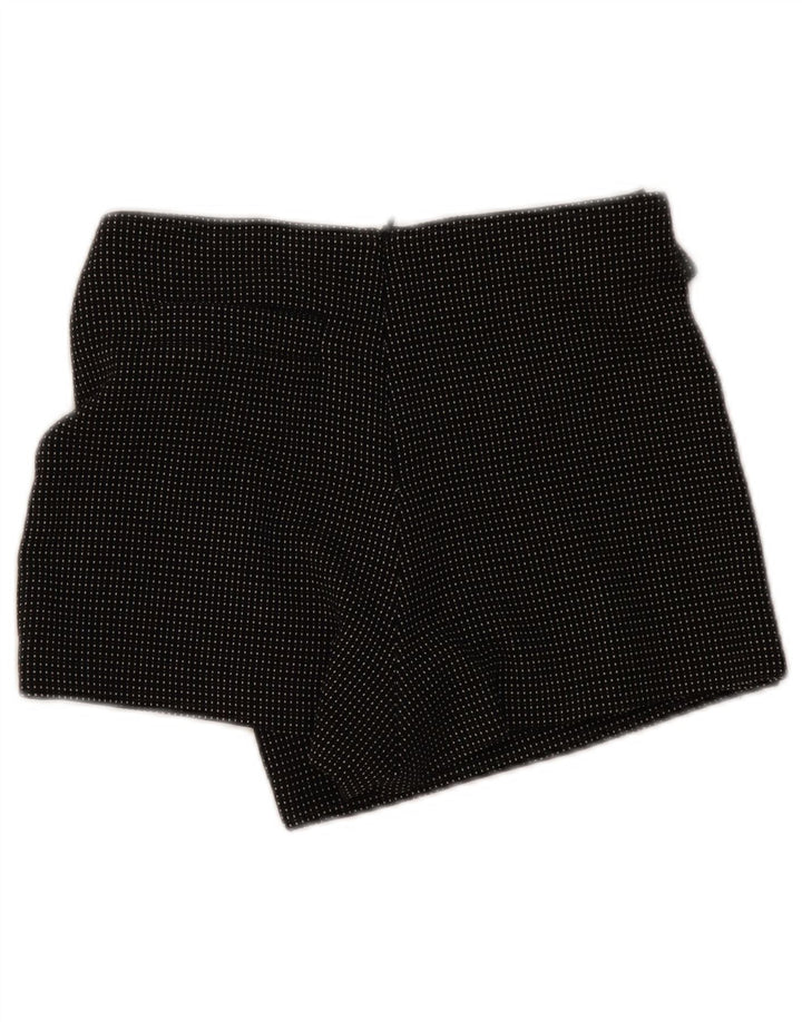 ZARA Womens Skort UK 6 XS  Black Spotted Polyester