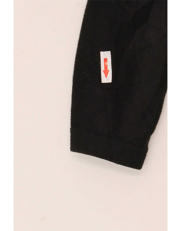 Giacca in pile da donna Marks & Spencer UK 12 poliestere nero medio