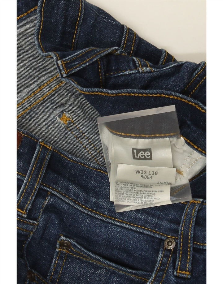 Jeans slim Lee Rider da uomo W33 L36 in cotone blu