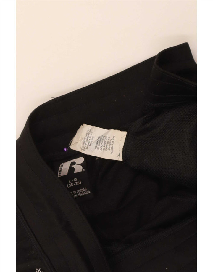 Pantaloncini sportivi Dri-Power da uomo Russell Athletic, grandi, in poliestere nero
