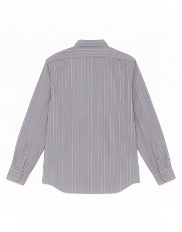 Camicia da uomo J. Crew in cotone gessato blu medio