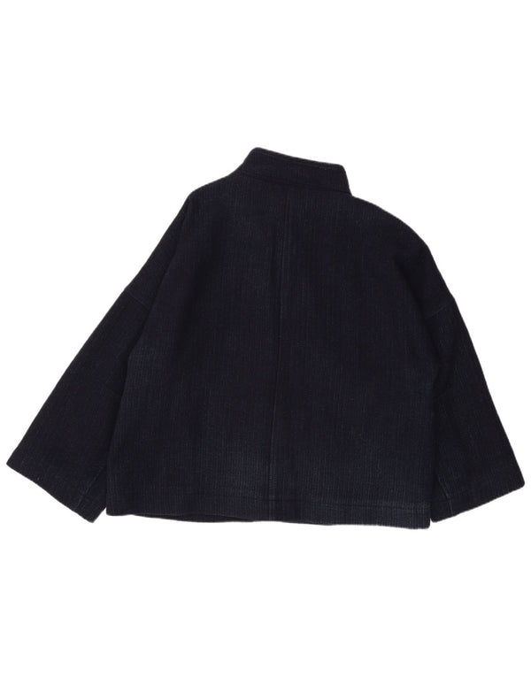 Soprabito da donna Toast UK 18 XL Lana a righe blu navy