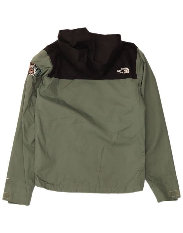 Giacca antipioggia da uomo The North Face Dryvent con cappuccio UK 34 XS Green Colourblock