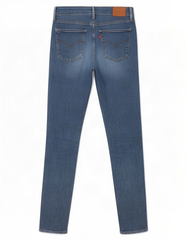 Jeans skinny a vita alta Levi's 721 da donna W28 L28 cotone blu