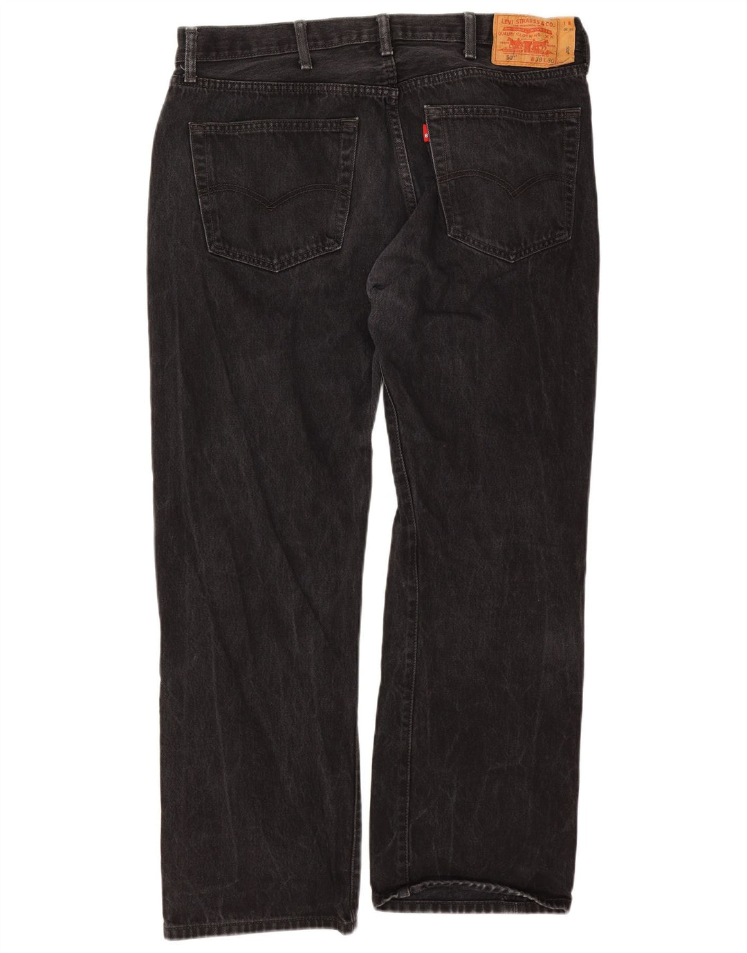 Levi's Uomo 501 Jeans dritti W38 L30 Cotone Nero