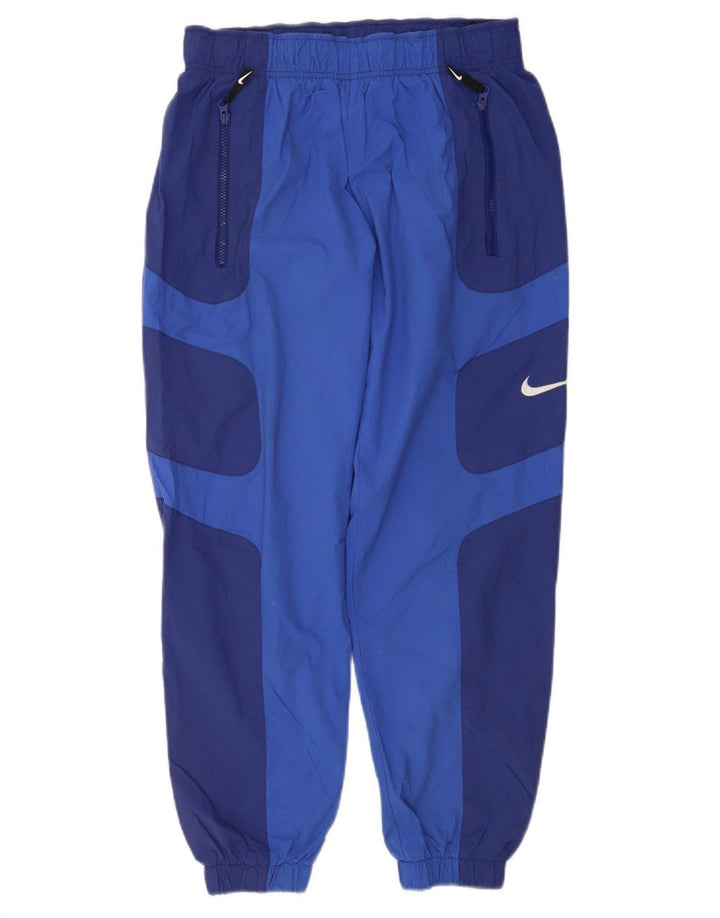 Pantaloni da tuta da uomo Nike Joggers in nylon color block blu medio