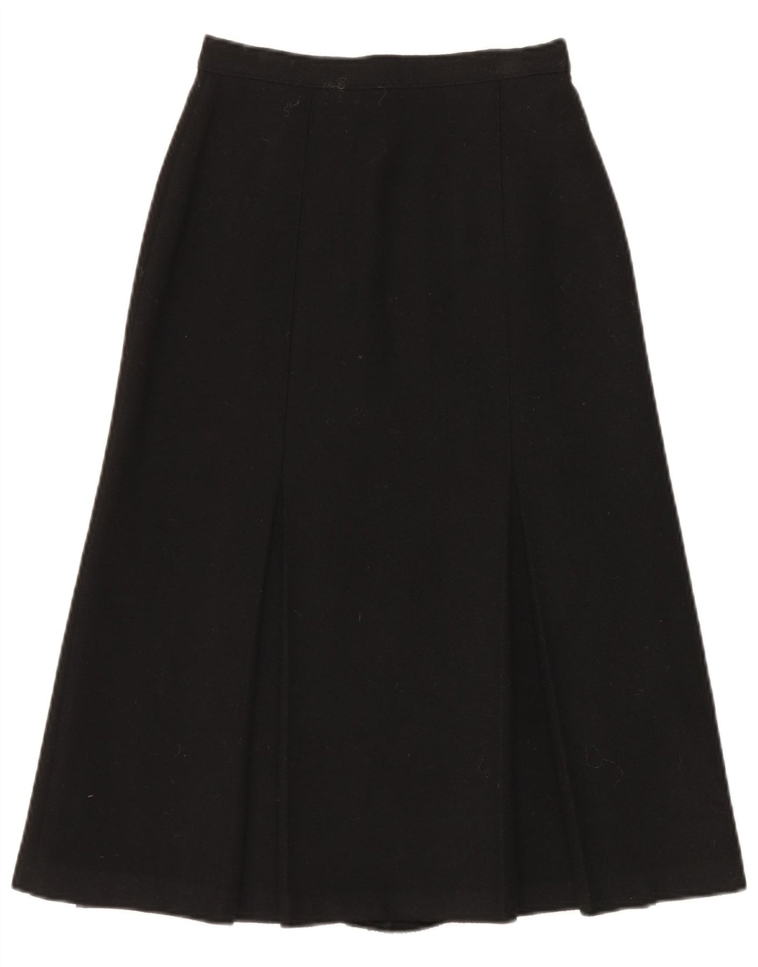 Gonna a trapezio da donna St Michael UK 10 piccola W24 lana nera