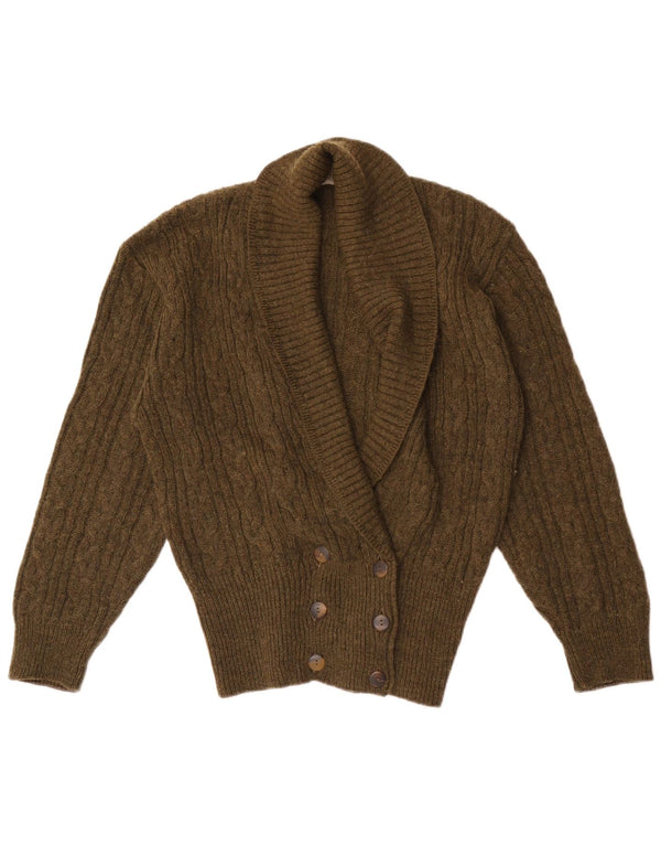 Maglione cardigan doppio petto da donna Weekend UK 14 Medio Cachi