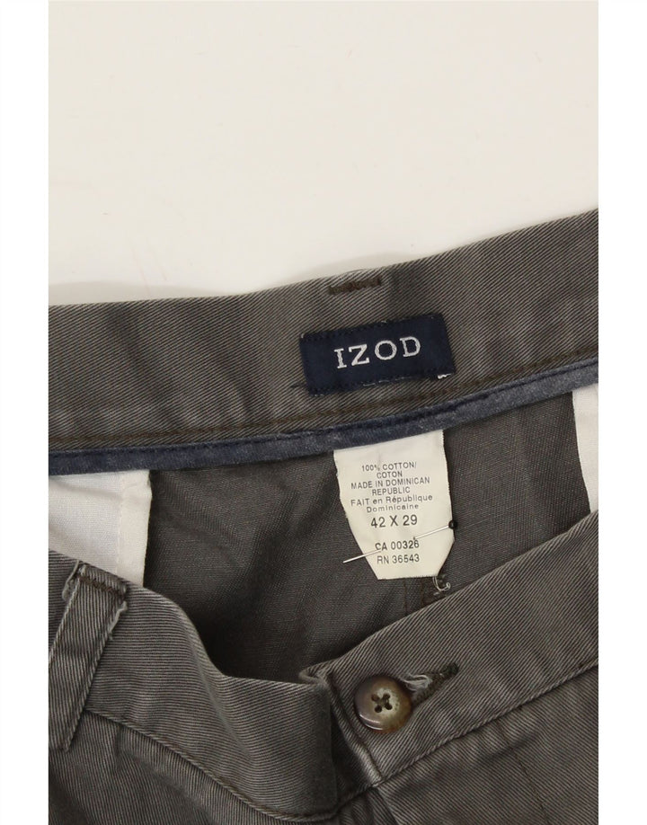 IZOD Mens Pegged Chino Trousers W42 L29 Grey Cotton Vintage Izod and Second-Hand Izod from Messina Hembry 