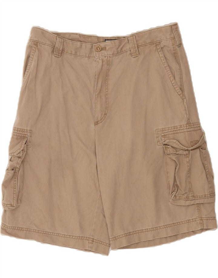 IZOD Mens Cargo Shorts W36 Large  Beige Cotton Vintage Izod and Second-Hand Izod from Messina Hembry 