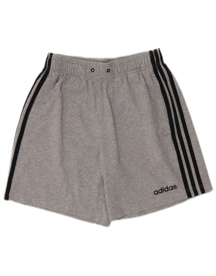 Pantaloncini sportivi Adidas da uomo piccoli in cotone grigio