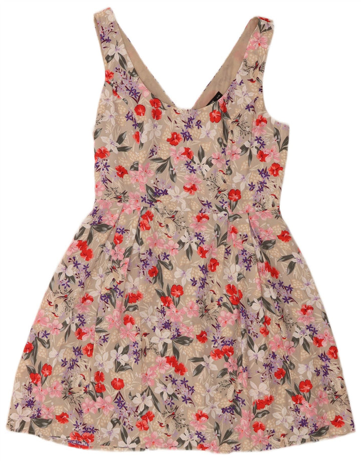 Prendisole da donna Oasis UK 12 Poliestere floreale beige medio