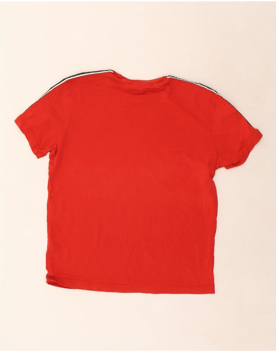 T-shirt grafica da uomo Champion Top Small in cotone color block rosso