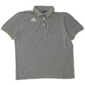 Polo Kappa Uomo Large in Cotone Grigio