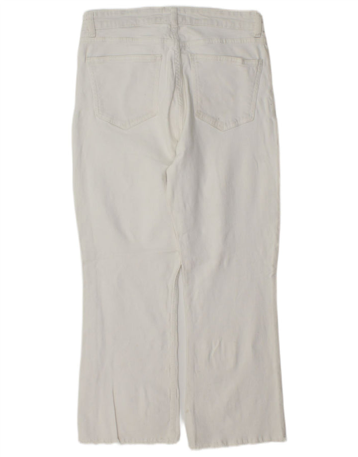 Pantaloni corti dritti da donna Zara grandi W32 L25 bianchi