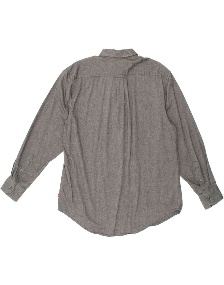 IZOD Mens Shirt Large Grey Cotton Vintage Izod and Second-Hand Izod from Messina Hembry 