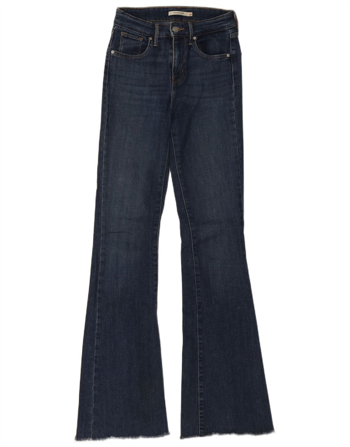 Jeans svasati a vita alta da donna Levi's W25 L32 cotone blu navy