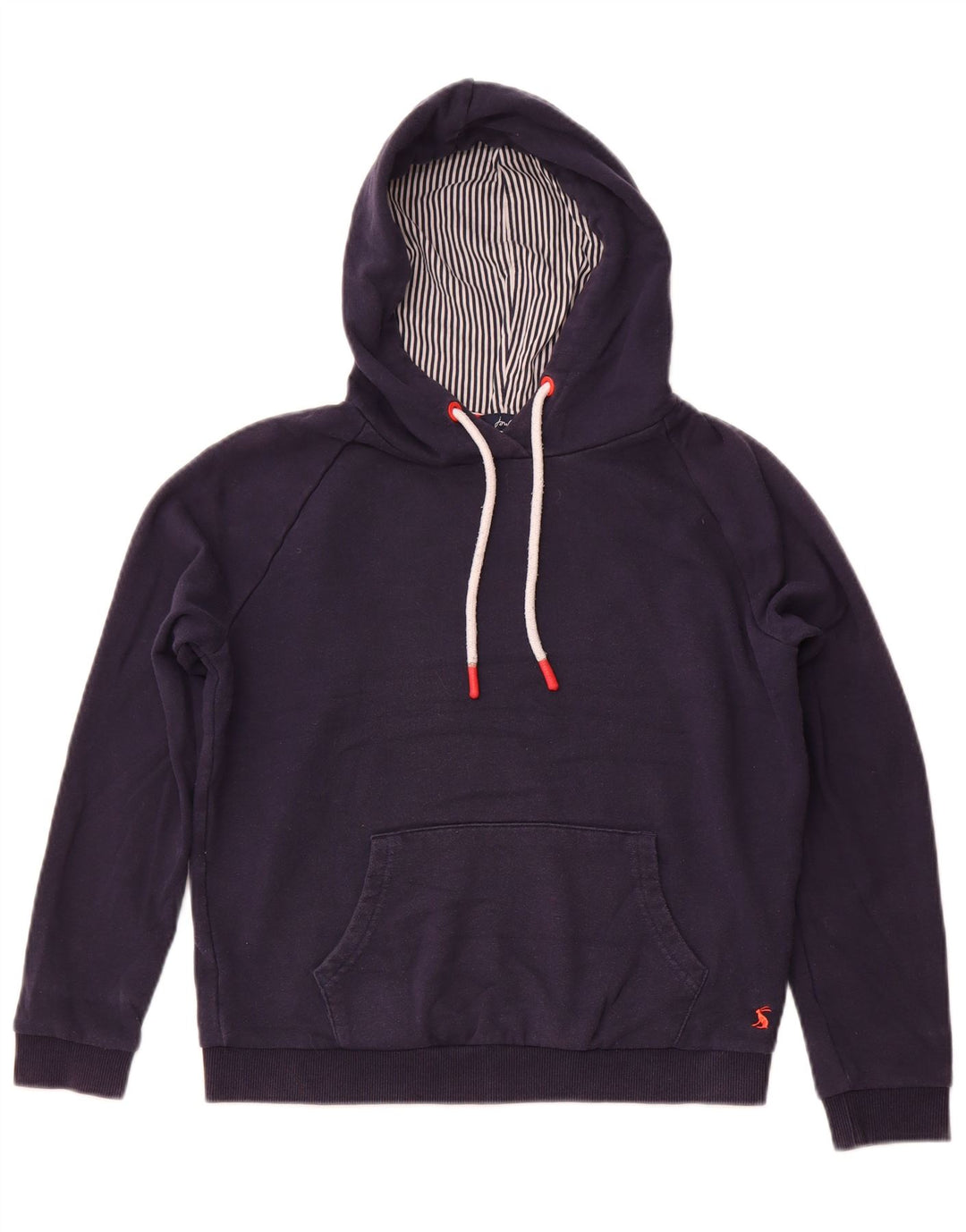 JOULES Felpa con cappuccio oversize da donna UK 8 Small Cotone blu navy