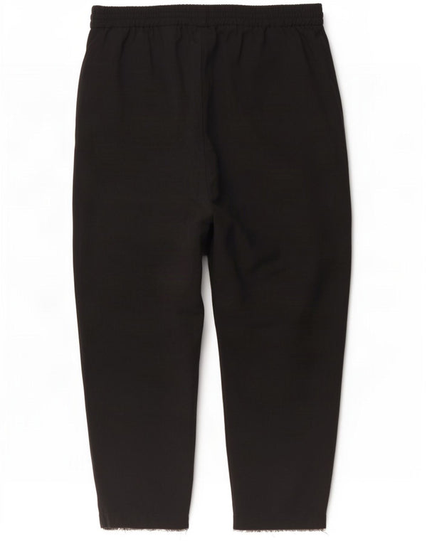 Marks & Spencer Womens Tapered Casual Trousers UK 22 3XL W42 L27 Black