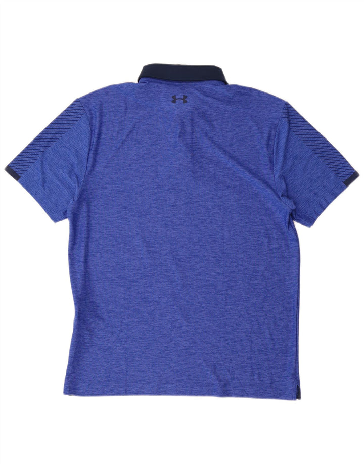 Polo Under Armour da uomo Heat Gear in poliestere color block blu medio