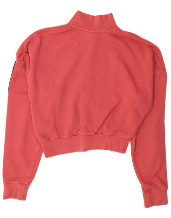 Felpa corta oversize da donna Nike UK 6 XS color block rosa